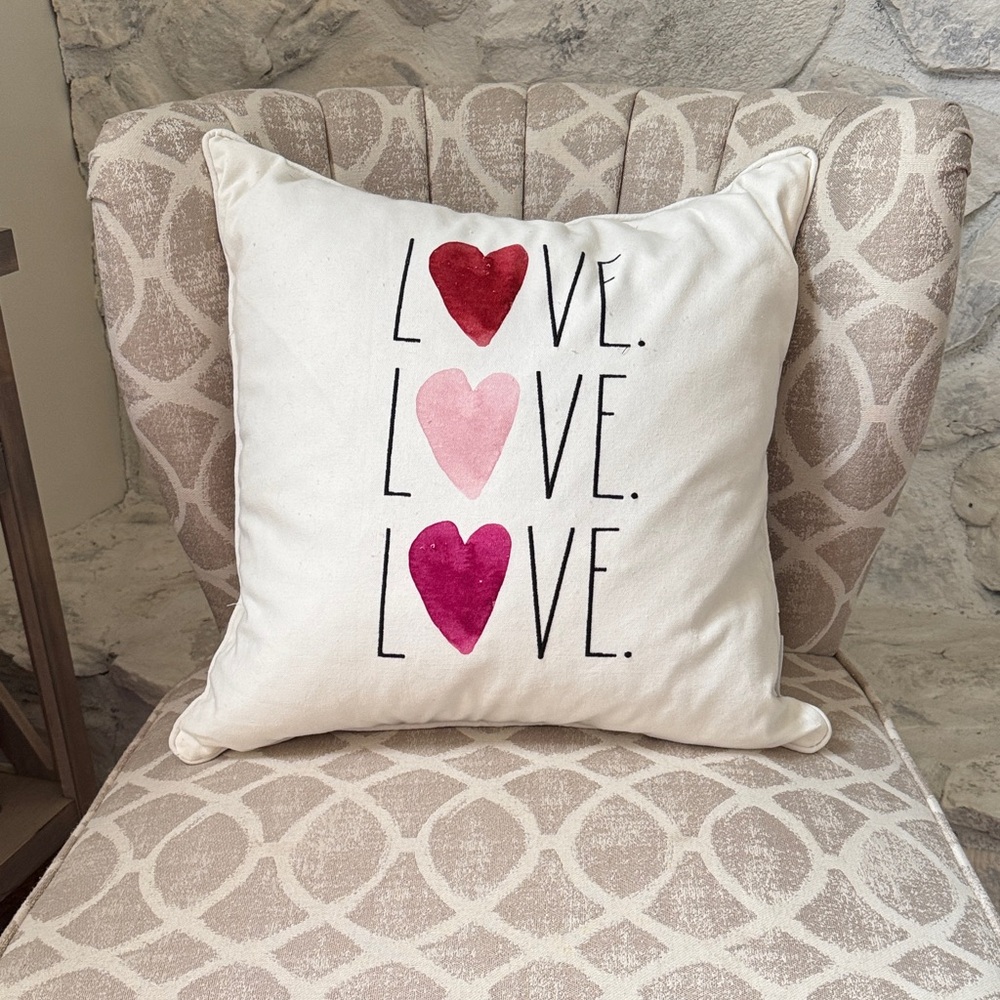 Rae Dunn Love Decorative Pillow
